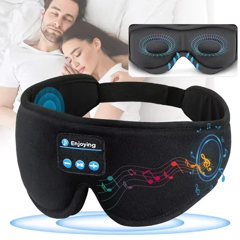 Experience Blissful Sleep with Our Bluetooth 3D Sleep Mask Featuring Built-In HD Speakers for Ultimate Comfort and Serenity