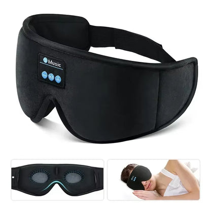 Experience Blissful Sleep with Our Bluetooth 3D Sleep Mask Featuring Built-In HD Speakers for Ultimate Comfort and Serenity