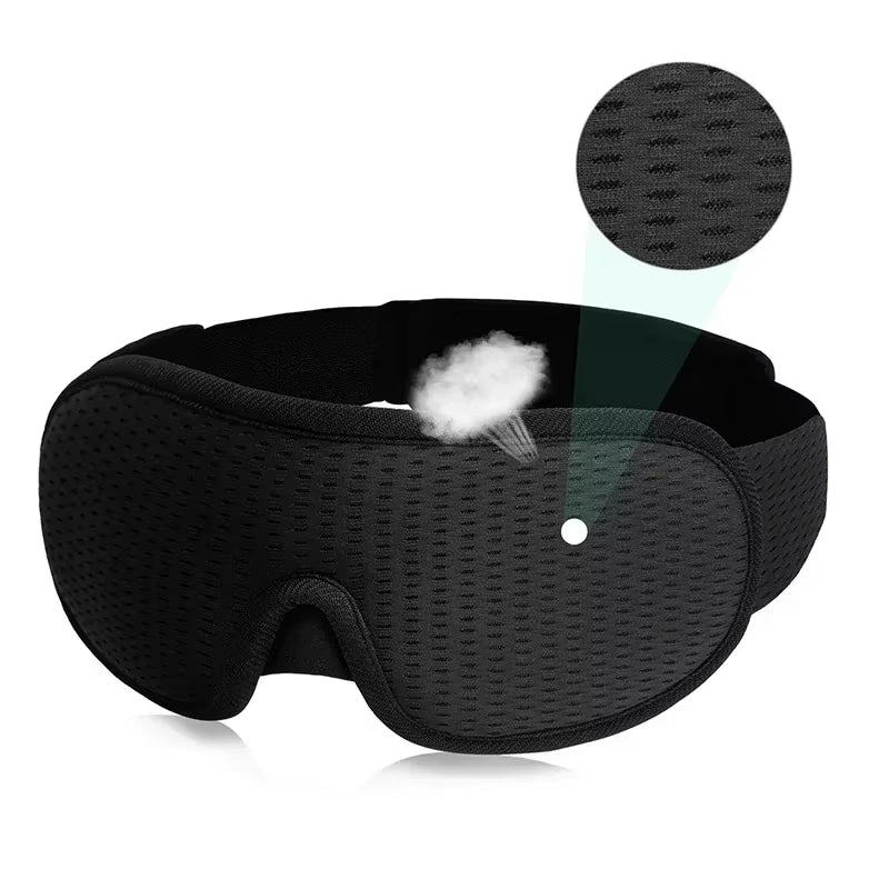 Experience Blissful Sleep with Our Bluetooth 3D Sleep Mask Featuring Built-In HD Speakers for Ultimate Comfort and Serenity